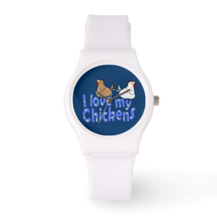 Love Chickens Watch Horloge