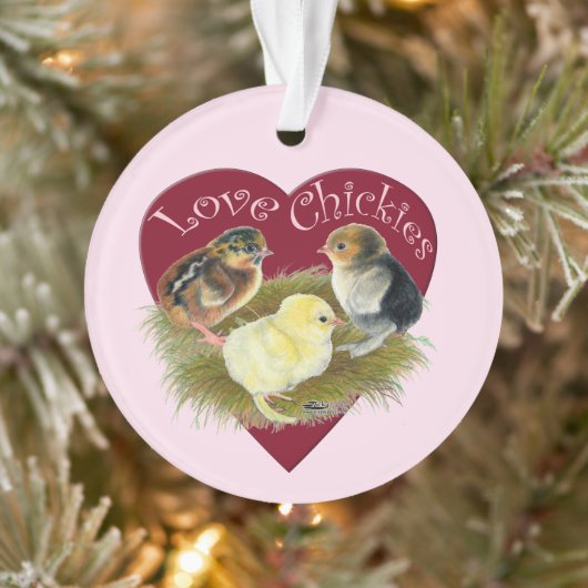 Love Chickies Ornament (Boom)