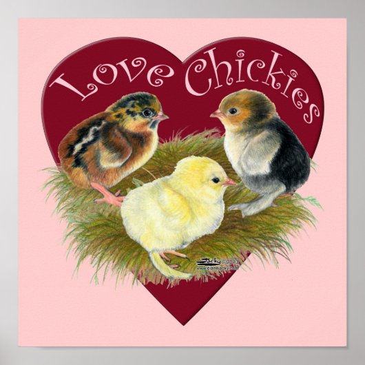 Love Chickies Poster (Voorkant)