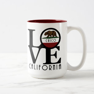 LOVE Chico California 15oz Tweekleurige Koffiemok