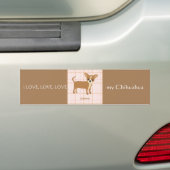 Love Chihuahua Bumpersticker (Op auto)