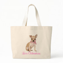 Love Chihuahua Puppy Dog Canvas tas