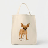 Love Chihuahua Puppy Dog Canvas tas (Voorkant)