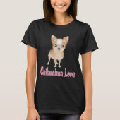 Love Chihuahua Puppy Dog Graphic T-Shirt (Voorkant)