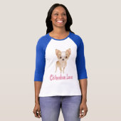 Love Chihuahua Puppy Dog Graphic T-Shirt (Voorkant volledig)