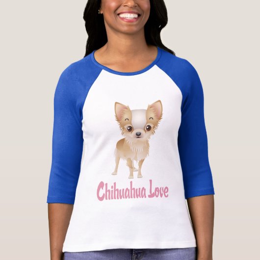 Love Chihuahua Puppy Dog Graphic T-Shirt (Voorkant)