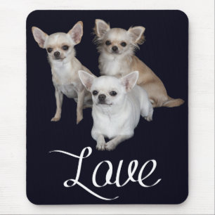 Love Chihuahua Puppy Dog Mousepad Muismat