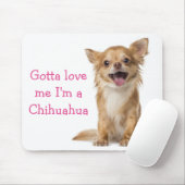 Love Chihuahua Puppy Dog Muismat (Met muis)