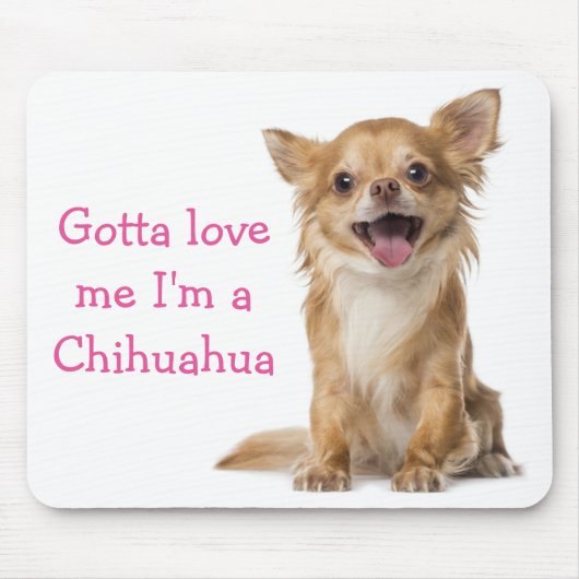Love Chihuahua Puppy Dog Muismat (Voorkant)