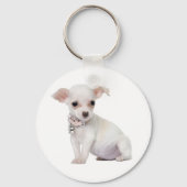 Love Chihuahua Puppy Dog Sleutelhanger (Voorkant)