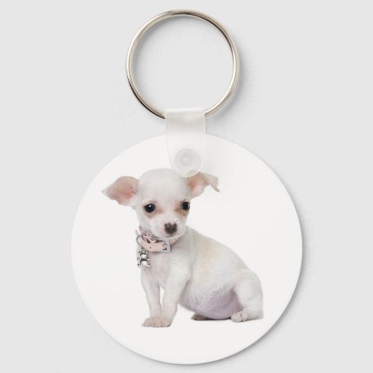 Love Chihuahua Puppy Dog Sleutelhanger (Voorkant)