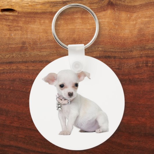 Love Chihuahua Puppy Dog Sleutelhanger (Voorkant)