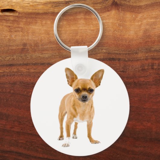 Love Chihuahua Puppy Dog Sleutelhanger (Voorkant)