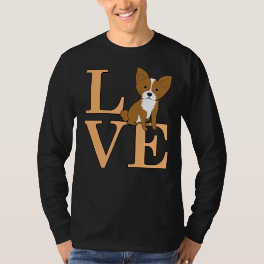 Love Chihuahua T-shirt (Voorkant)