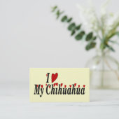 Love Chihuahua Visitekaartje (Staand voorkant)