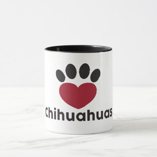Love Chihuahuas mok (Midden)