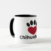 Love Chihuahuas mok (Voorkant links)