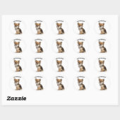 Love Chihuahuas Ronde Sticker (Vel)