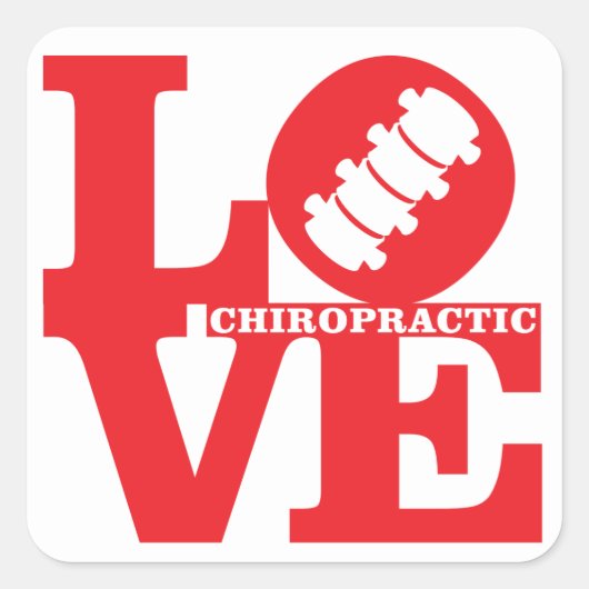 LOVE Chiropractie Stickers (Voorkant)