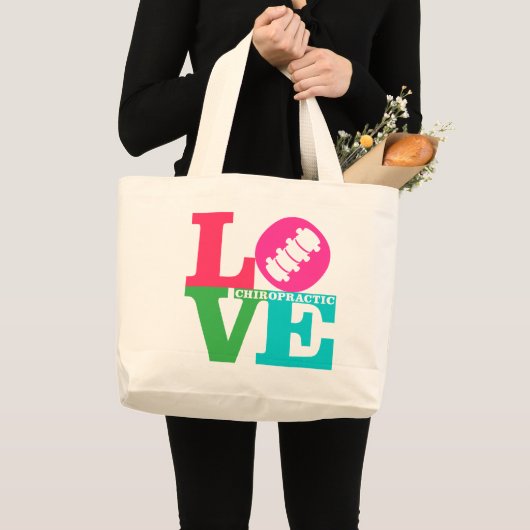 LOVE Chiropractische {Colors} Canvas tas (Voorkant (product))