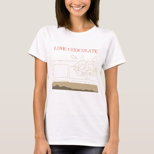 Love chocola T-Shirt (Voorkant)