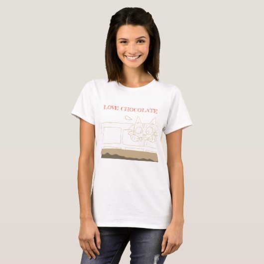 Love chocola T-Shirt (Voorkant volledig)