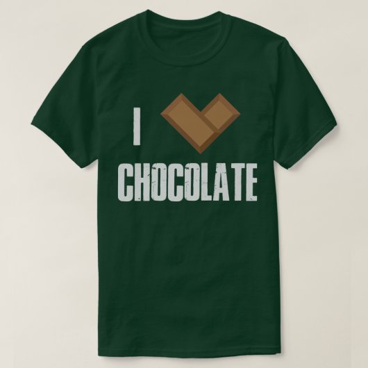 Love Chocolate Bars Bar Cocoa Milk Baking T-shirt (Design voorkant)