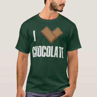 Love Chocolate Bars Bar Cocoa Milk Baking T-shirt