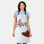 Love chocolate heart schort (Gedragen)