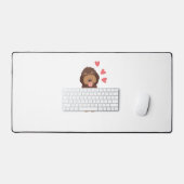 Love Chocolate Phantom Cockapoo Cavapoo Dog Bureaumat (Keyboard & Muis)