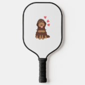 Love Chocolate Phantom Cockapoo Cavapoo Dog Pickleball Paddle (Voorkant)