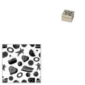 Love Chocolate Rubberstempel (Gestempeld)