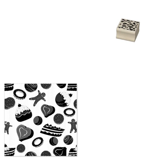 Love Chocolate Rubberstempel (Gestempeld)