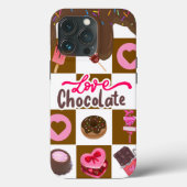 Love Chocolate" Sweet Treats iPhone 13 Case – Brow (Achterkant)