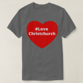 Love ChristChurch Hashtag Heart T-shirt (Design voorkant)