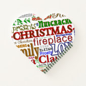 Love Christmas (hartvormig) spiraal Notitieboek (Achterkant)