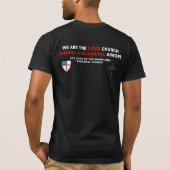LOVE CHURCH T-SHIRT ENGELS (Achterkant)