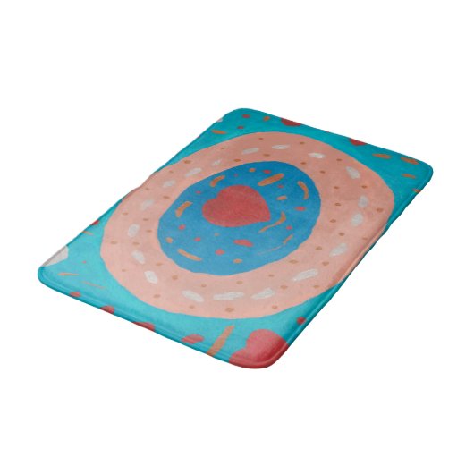 Love Circles Bath Mat (Gekanteld)