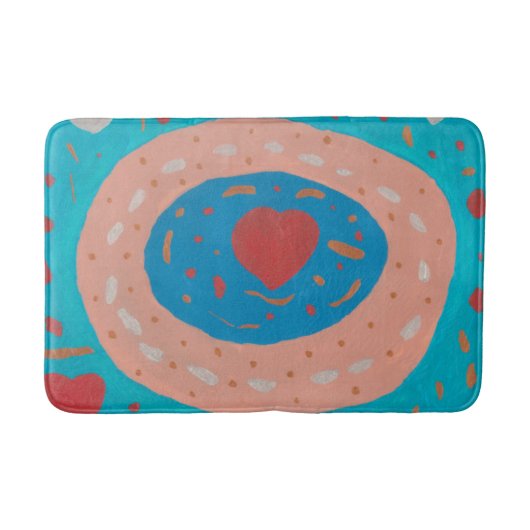Love Circles Bath Mat (Voorkant)