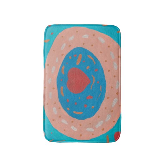 Love Circles Bath Mat (Voorkant Verticaal)