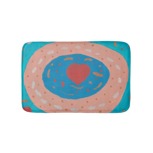Love Circles Bath Mat (Voorkant)