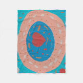 Love Circles Fleece Deken (Voorkant)