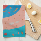 Love Circles Kitchen Towel Theedoek (Quarter Fold)