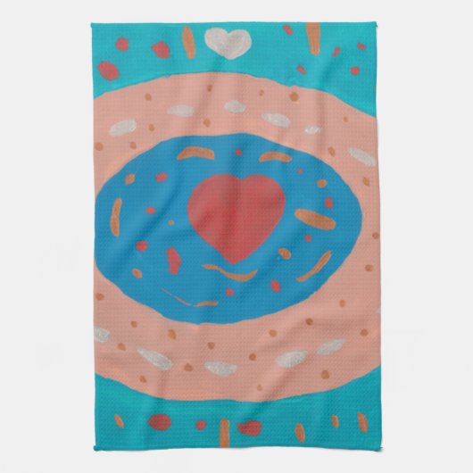 Love Circles Kitchen Towel Theedoek (Verticaal)