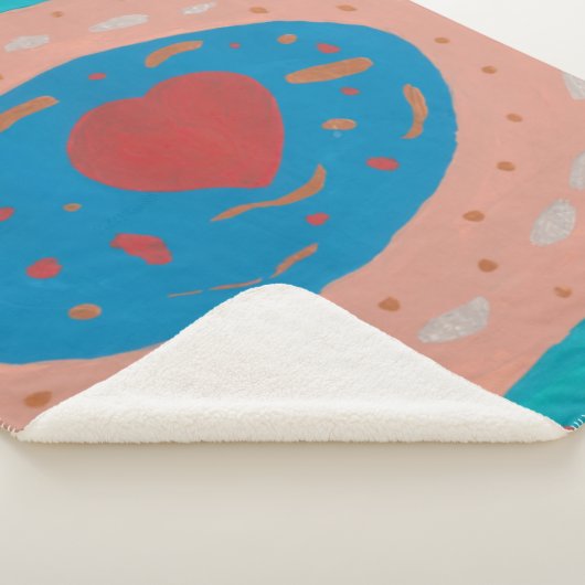 Love Circles Sherpa Deken (3/4)