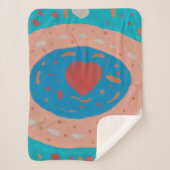 Love Circles Sherpa Deken (Voorkant)