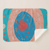 Love Circles Sherpa Deken (Voorkant (horizontaal))