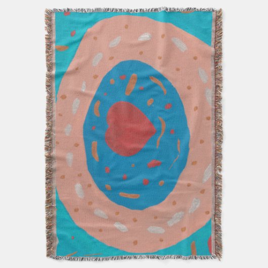 Love Circles Throw Blanket Deken (Voorkant Verticaal)