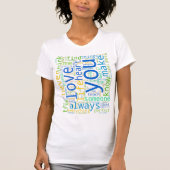 Love citeert white t-shirt (Voorkant)