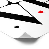 Love Ckleball Valentines Day Cute Red Heart Poster (Hoek)